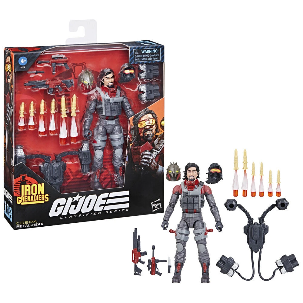 G.I. Joe Classified Series, figurine deluxe 118 Grenadier de Fer Metal-Head