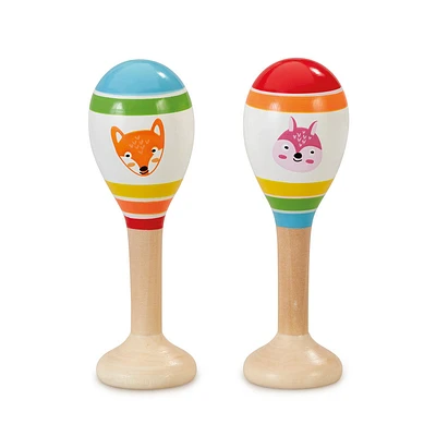 Woodlets Wooden Maraca - R Exclusive - 1 per order, colour may vary (Each sold separately, selected at Random)