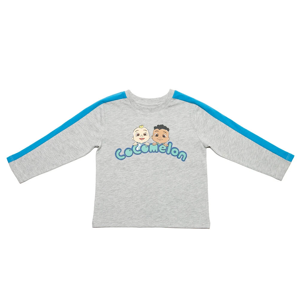 Cocomelon - Haut à manches longues - Gris chiné et bleu - Exclusivité Toys "R" Us