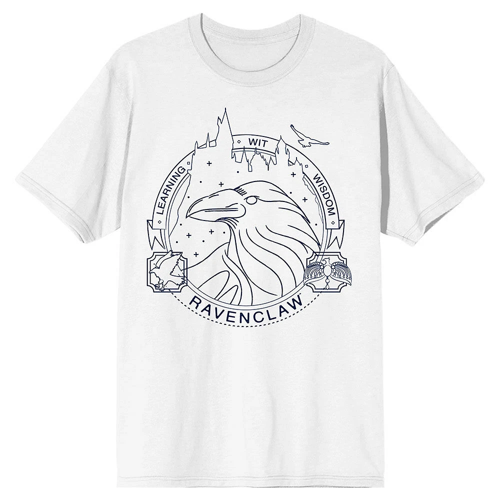 Harry Potter Hogwarts House Ravenclaw Blanc T-Shirt