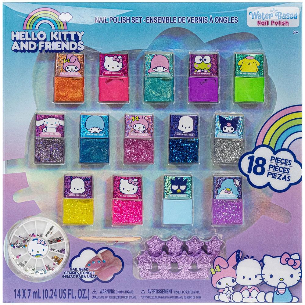 Set de Vernis à Ongles Hello Kitty 18 Pièces