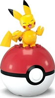MEGA  Pokémon  Figurine articulée  Pikachu, Pokéball (16 pièces)