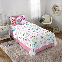 Ensemble de draps simple Squishmallows "Squeeze Together"