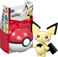 MEGA  Pokémon  Figurine articulée  Pichu, Pokéball (24 pièces)