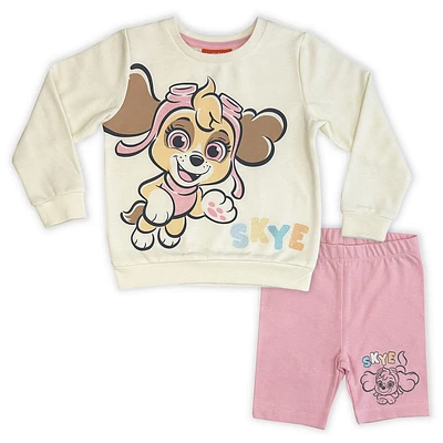Paw Patrol 2 Piece Long Sleeve Crew & Short Set