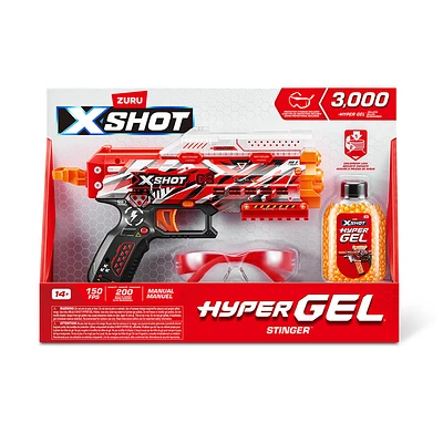 XSHOT Hyper Gel Stinger Blaster (3,000 Hyper Gel Pellets) by ZURU