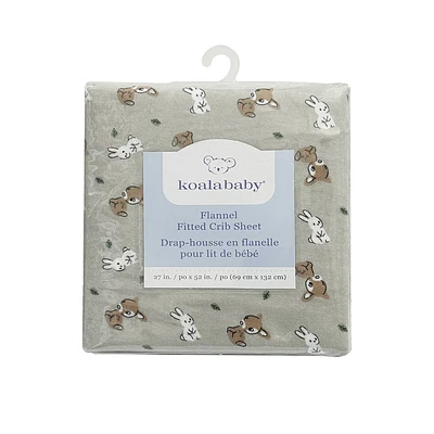 Koala Baby 1 pack Flannel Sheet Woodland Bunny