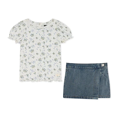 7 For All Mankind Ensemble Jupe-Jupe En Jean 2 Pièces