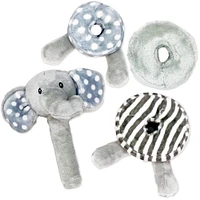 Bab & Tot Plush stacking activity toy: Grey elephant