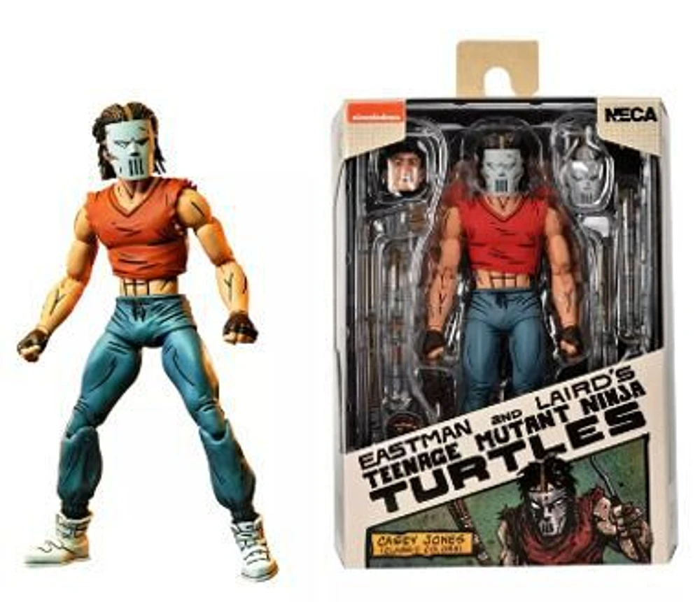 Figurine Articulée Neca - Casey Jones En Chemise Rouge 7" - Notre exclusivité
