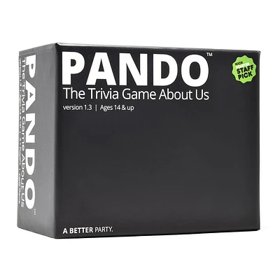 PANDO - The Trivia Game About Us - English Edition