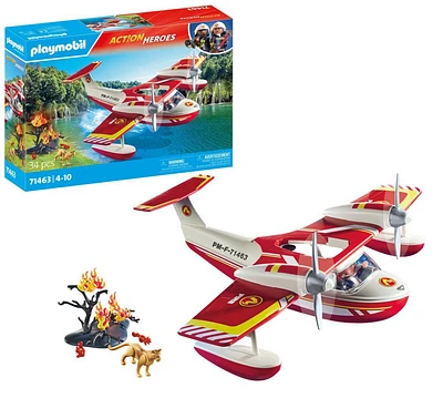 Playmobil - Hydravion avec pompier