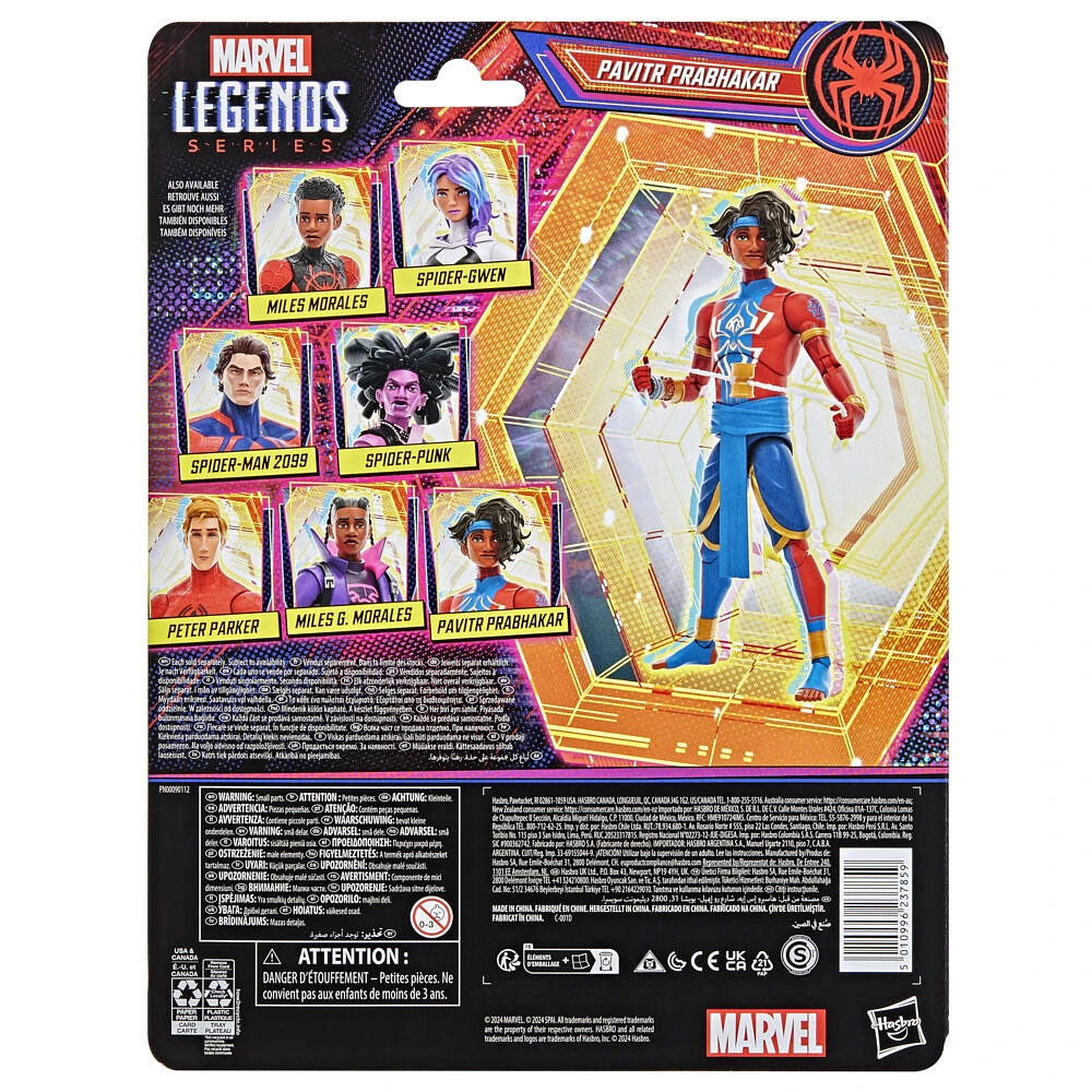 Marvel Legends Series Spider-Man: Across the Spider-Verse, figurine de collection Pavitr Prabhakar de 15 cm