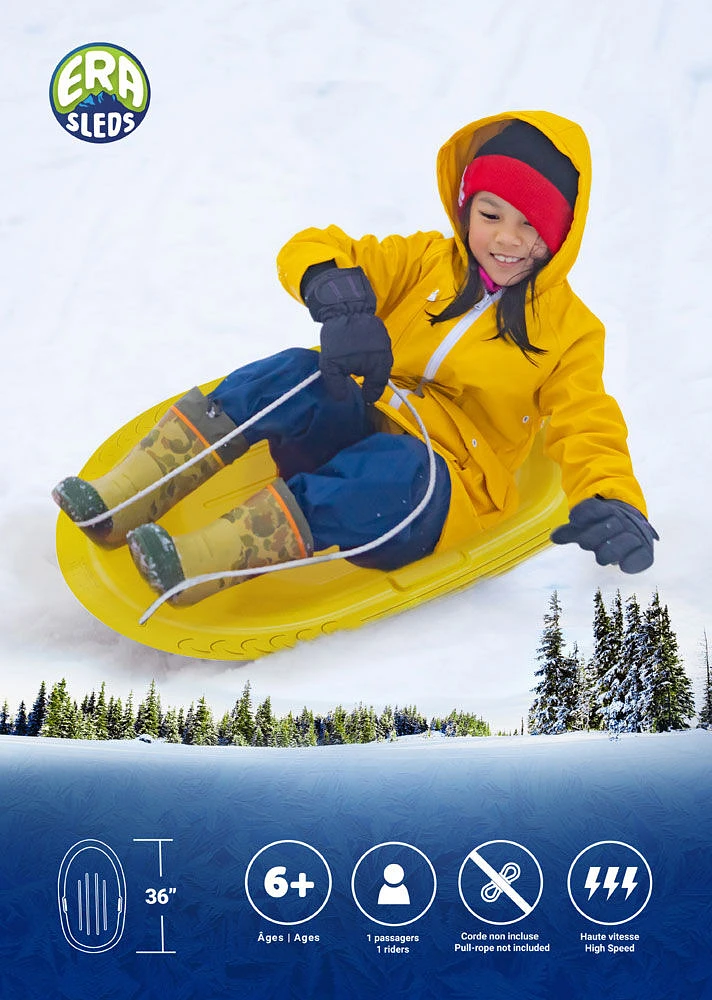 Luge Manitou-M 36 pouces d'ERA, Jaune