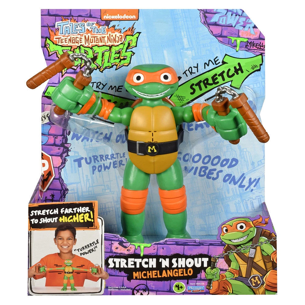 Tales of Teenage Mutant Ninja Turtles: Stretch N Shout Michelangelo Figure - R Exclusive