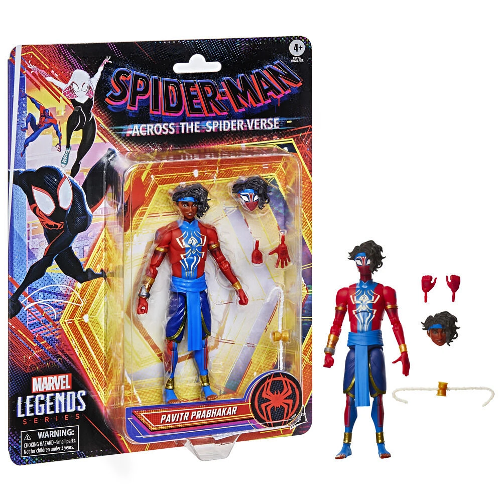 Marvel Legends Series Spider-Man: Across the Spider-Verse, figurine de collection Pavitr Prabhakar de 15 cm