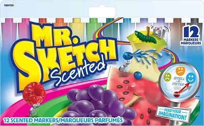 Mr. Sketch Scented Markers, Chisel Tip, Assorted Colours, 12 Count
