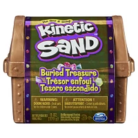 Kinetic Sand, Buried Treasure Playset with 6oz of Play Sand and Surprise Hidden Tool (Style May Vary)