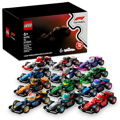 LEGO Voitures de course de F1 à collectionner - Lot de 6, Ensemble de jeu de construction 66796