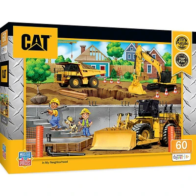 Masterpieces Puzzle Company CAT - "In My Neighborhood" Casse-Tête D'Enfants De 60 Pièces - Édition anglaise
