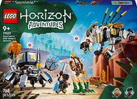 LEGO Horizon Adventures Aloy et Varl contre Shell-Walker et Sawtooth, Jouet avec figurines de machines 77037
