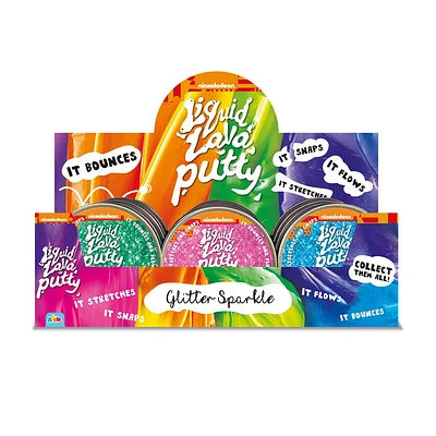 Nickelodeon Liquid Lava Putty Glitter Sparkle Assortment