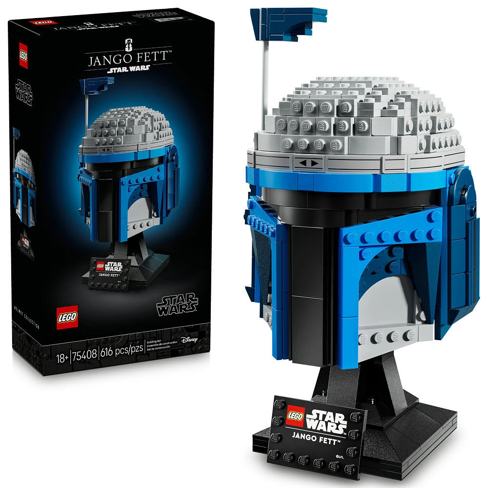 LEGO Star Wars Le casque de Jango Fett , Ensemble de modèle à construire pour adultes 75408