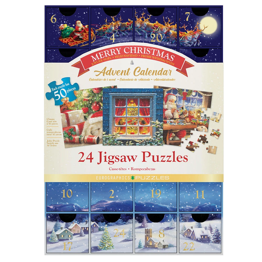 Eurographics Classic Christmas Advent Calendar 1200 Pc