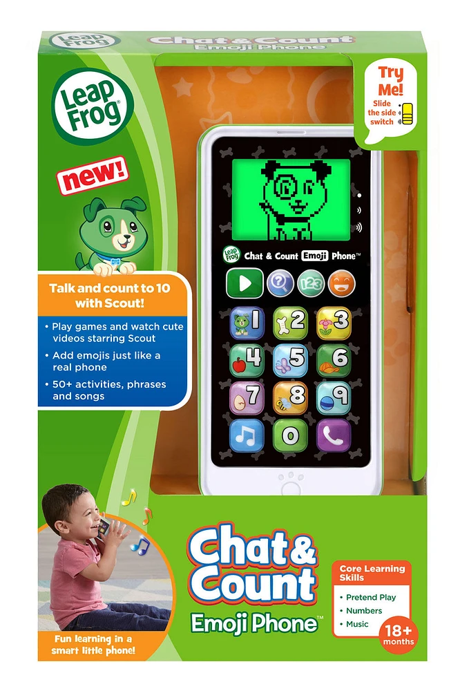 LeapFrog Chat & Count Emoji Phone - Green - English Edition