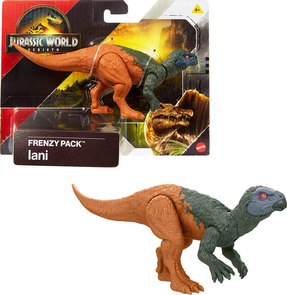 Coffret figurine de dinosaure Iani Meute Enragée de JurassicWorld: Renaissance, jouet original, jeu numérique