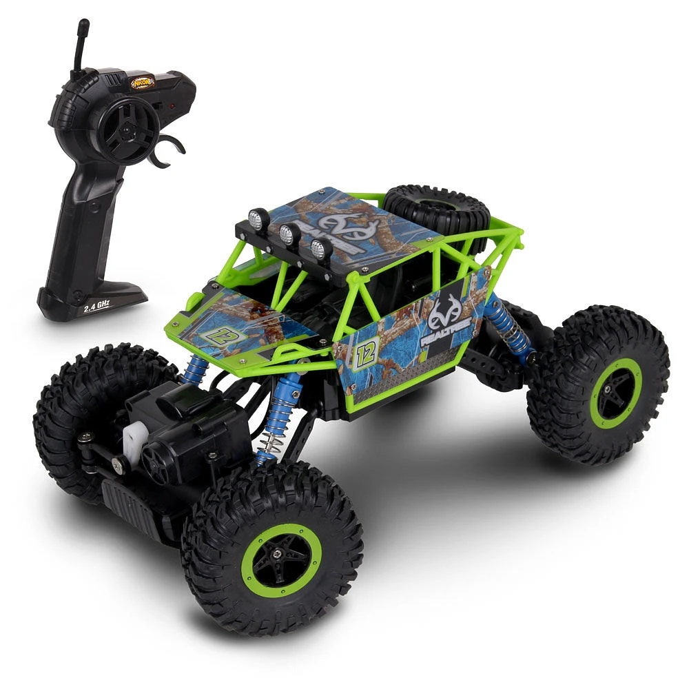 NKOK 2,4 GHz RealTree R/C Rock Crawler (bordure - bleu)