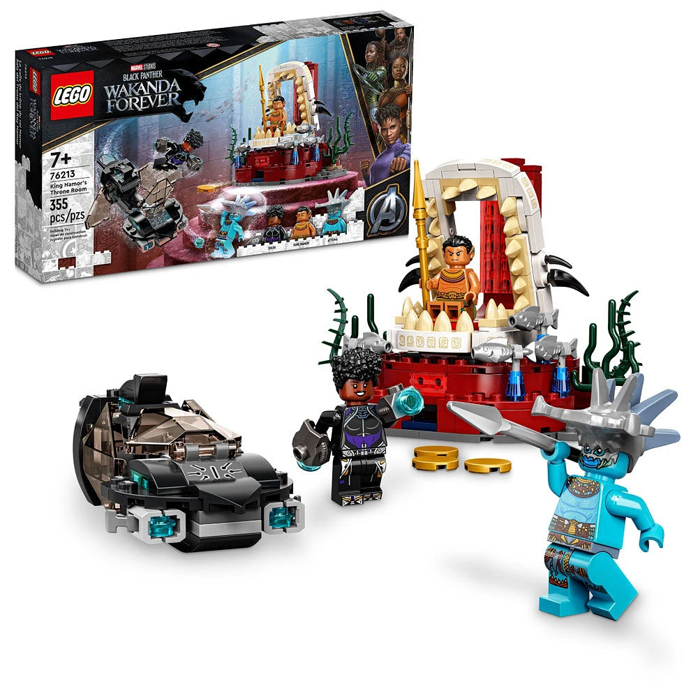 LEGO Marvel La salle du trône du roi Namor 76213 Ensemble de construction (355 pièces)
