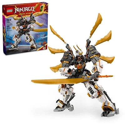 LEGO NINJAGO Cole's Titan Dragon Mech Adventure Toy, Ninja Playset with 1 Minifigure 71821