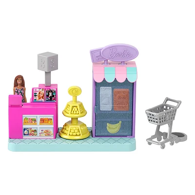Barbie Mini BarbieLand Poupée et coffret de jeu Supermarché