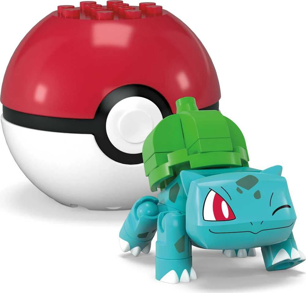 MEGA  Pokémon  Figurine articulée  Bulbizarre, Pokéball (30 pièces)