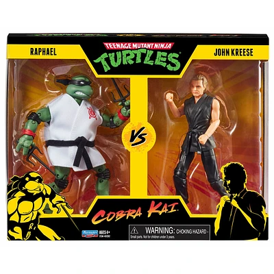 Teenage Mutant Ninja Turtles vs Cobra Kai:  - Raphael vs John Kreese - 6" Figures (2-Pack)
