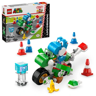 LEGO Super Mario : Mario Kart - Moto Yoshi, Cadeau Nintendo pour enfants, Jouet d'aventure 72031