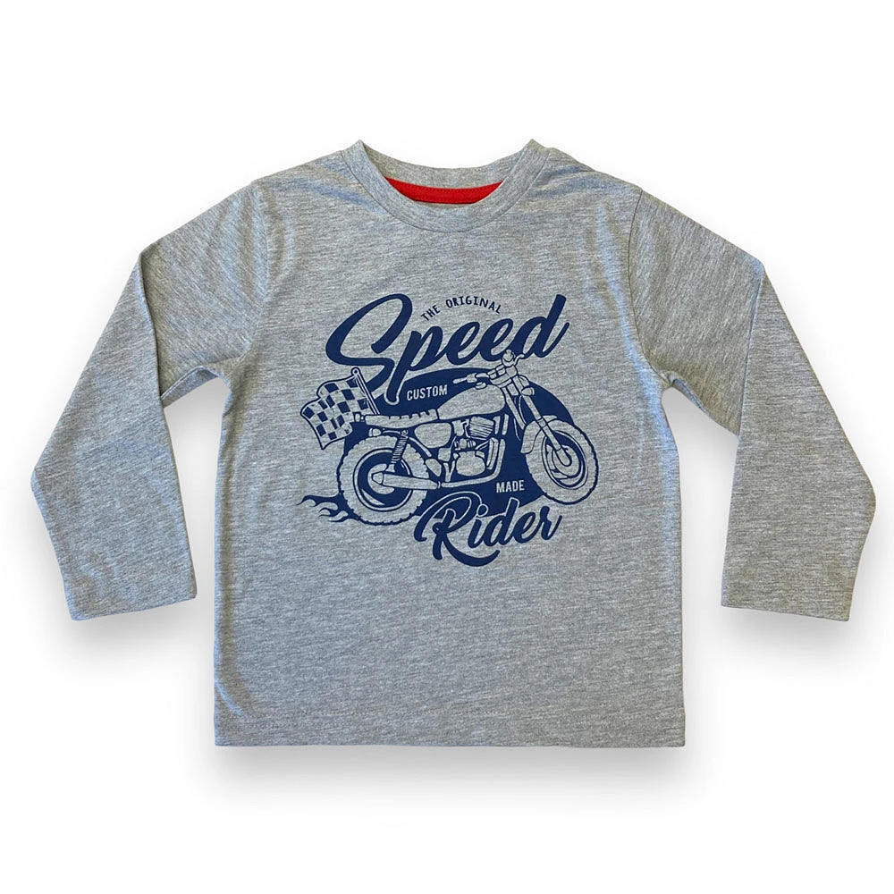T-shirt à manches longues Speed Rider - Gris