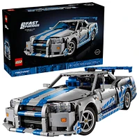 LEGO Technic 2 Fast 2 Furious Nissan Skyline GT-R (R34) Car - DIY Kit for Adults 18+ - 42210