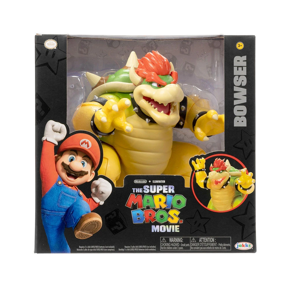 The Super Mario Bros. Movie - 7" Feature Bowser with Fire Breathing Effects
