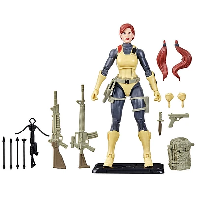 G.I. Joe Classified Series pack rétro sur blister, figurine Scarlett