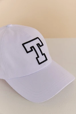 Soft baseball cap with T