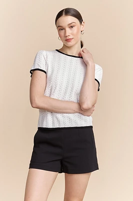 Knit t-shirt