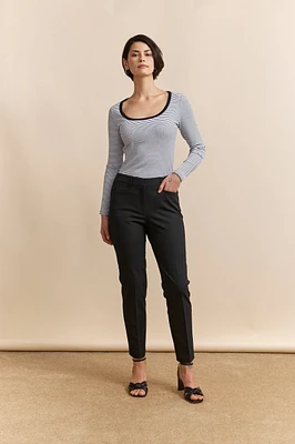 Pantalon écourté étroit