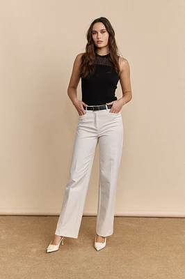 Pantalon taille haute