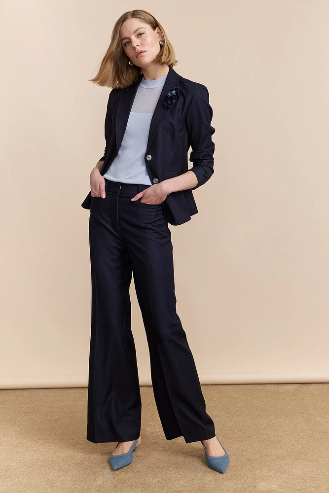 Flared-leg pants