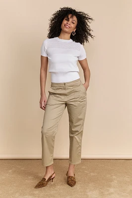 Pantalon carotte décontracté
