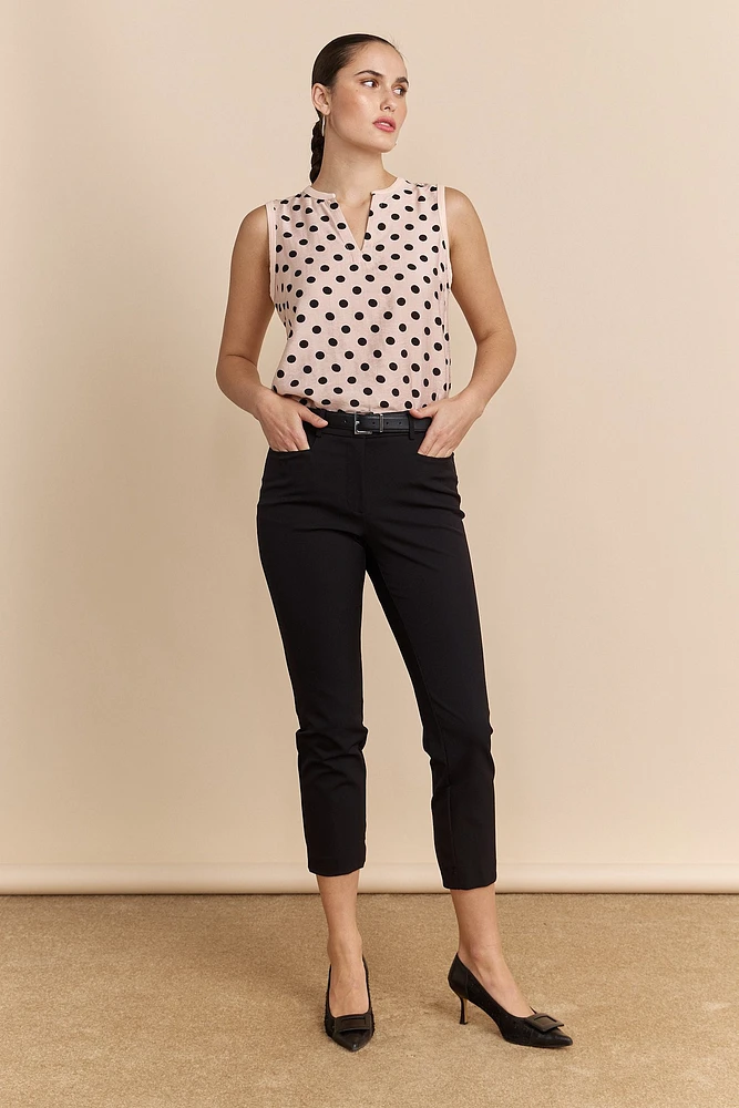 Back slit pants