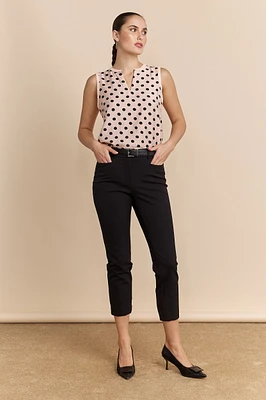 Back slit pants