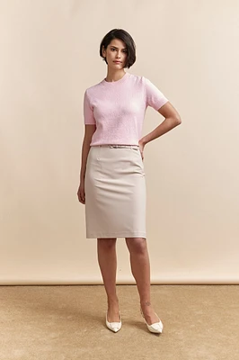 Jupe crayon avec ceinture